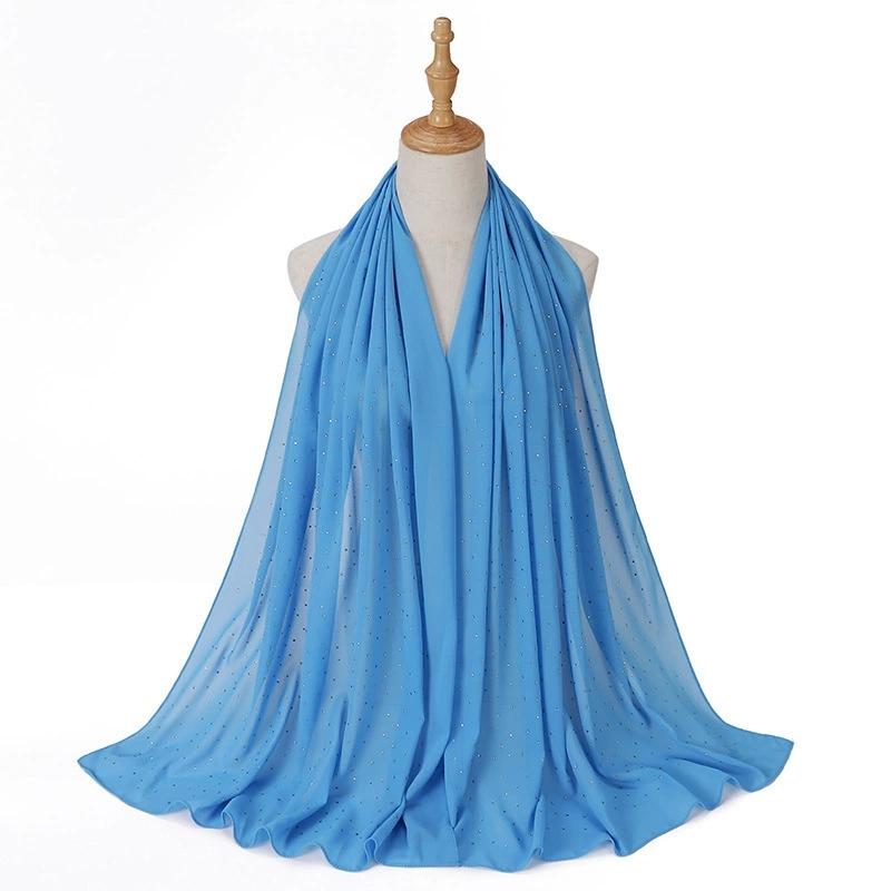 Malaysia Indonesian Stone Sequins Spring and Summer Long Wome Scarf Shawl Turban Head Wraps