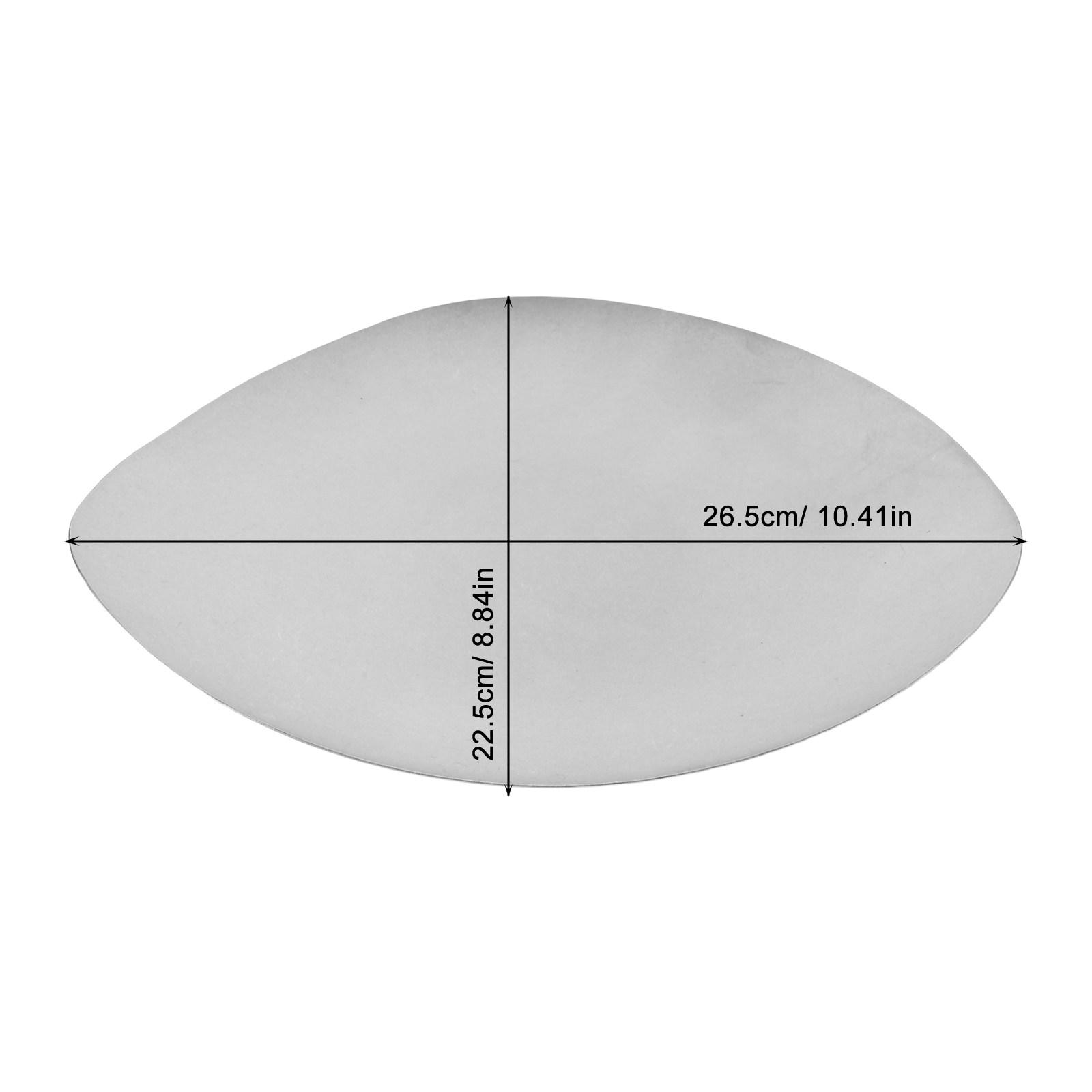 

Vintage Stainless Steel Serving Tray Unique Irregular Design Dessert Platter Cake Holder for Afternoon Tea Graduation серебряный