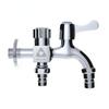 Robinet Double Sortie Eau Acier Inoxydable Interrupteur Eau Robinet Unique Entrée Deux Sorties Robinet pour Bassin de Lavage Robinet Double Eau Machine à Laver Double Eau