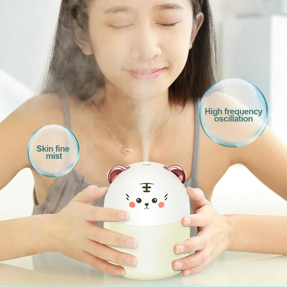 Noul umidificator de birou cu lumină colorată în atmosferă, capacitate de 250 ml, difuzor de aromă cu ceață rece, umidificator pentru dormitor, purificator