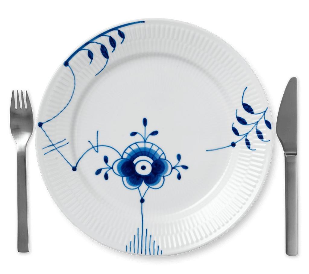 Importierter Royal Copenhagen Blau Gerippter Mega Teller 27cm Geschenk Hochzeitsgeschenk 1017373 [Reguläres Produkt] (Nr.6)