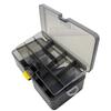 Double Layer Fishing Box Waterproof Plastic Bait Storage Box Lures Hook Minnow Bait Storage Case Multifunctional Fishing Tool