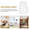 Universal Flat Head Lamp Shade Plastic Cover for Table Desk Wall Floor Lamp Easy Install Decorative Lighting