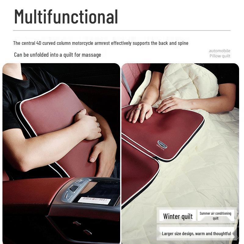 

Compatible with Geely Xingyue, Xingrui, Emgrand S, Boyue, Vision X: Air-Conditioned Comforter, Pillow, and Lumbar Support Set. Mocha Brown Single