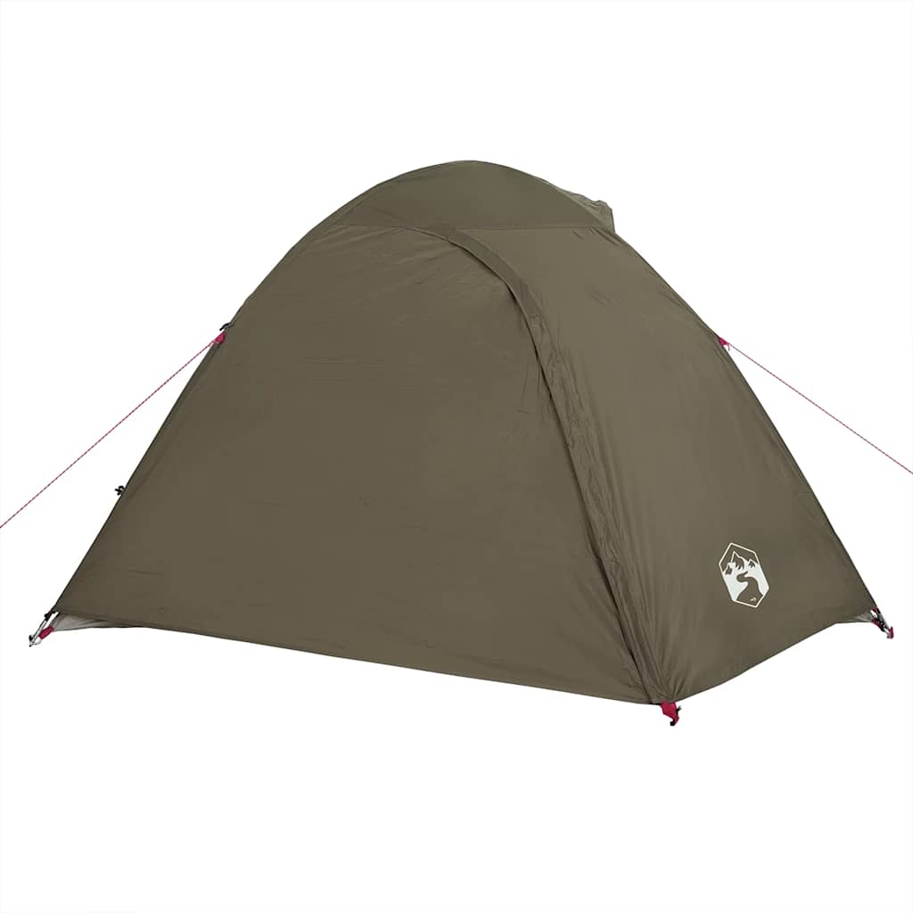 Vidaxl Tourist Tent, 3-Person, Dome, Brown, Waterproof
