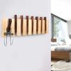 Wall-mounted Coat Rack Wooden Hanger Wall Coat Rack with 8 Hooks