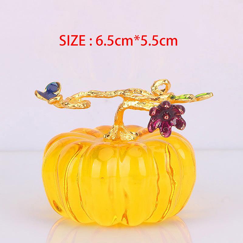 Crystal Fruit Decorations Peach Grape Persimmon Ornaments for Bedroom Living Room Office Unique Gift