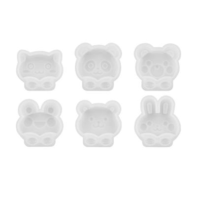 Heart and Cute Animal Shape Keychain Resin Molds Kit Non-Stick Silicone Material
