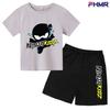 Summer Kids Ninjago T-shirt Set Boys' Clothing  Leisure Cotton PikachuShort Sleeve Preschool 3-12 Girls' Cartoon Animal Print