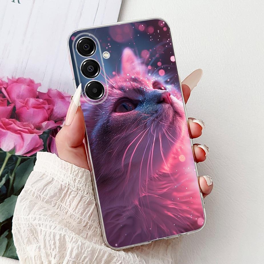 For Samsung Galaxy A17 5G Case SM-A176B New Cat Butterfly Painted Cover Soft Slim Phone Case For Samsung A17 A 17 5G Fundas Bags