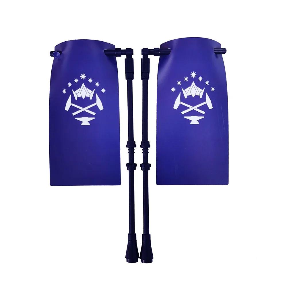 Klocki Budowanie Flag Miasta-Państwa Średniowieczne Postać Wojskowa Flaga Broń Starożytne Święte Cesarstwo Rzymskie Jerozolima Rycerz Świętego Łazarza Legion Zabawka