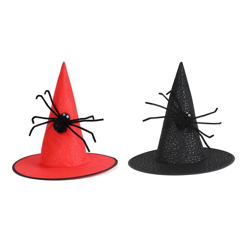 Party Hat Witch Hat Spider Adult Costume Wizard Hat Magican Hat Cap Halloween Witch Hat Halloween Witch Costume