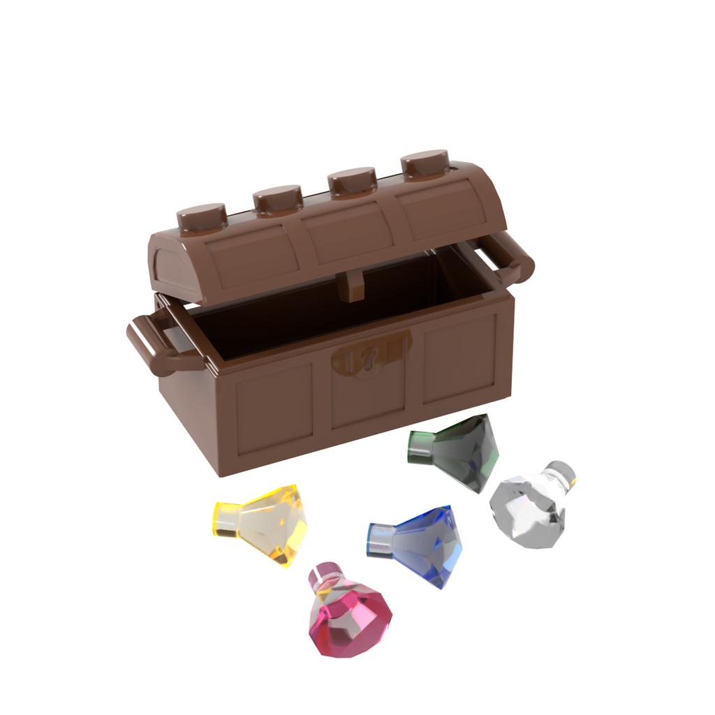 Schatzsuche Spielzeug Bargeld Dollar Diamanten Gold Modelle Kompatible Bausteine Minifiguren MOC Zubehör Schatz