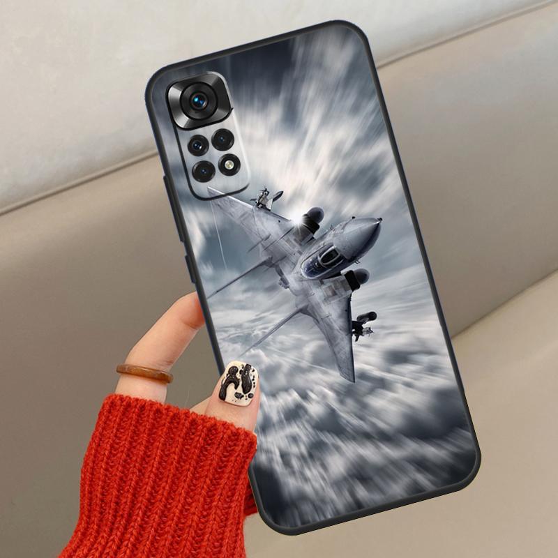 F14 Tomcat Jäger Hülle Für Xiaomi Redmi Note 14 13 12 10 11 15 Pro Plus Abdeckung Für Redmi 15 15C 13C 10C 12C 14C