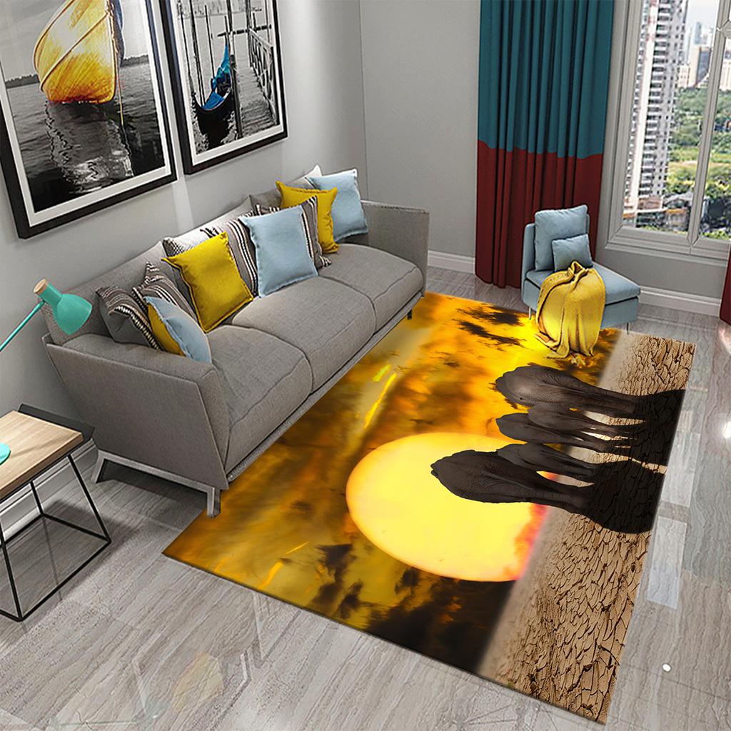Family Bedroom Living Room Floor Mat Bathroom Kitchen Non-slip Rug Dream Elephant Rug Magic Animal Rug
