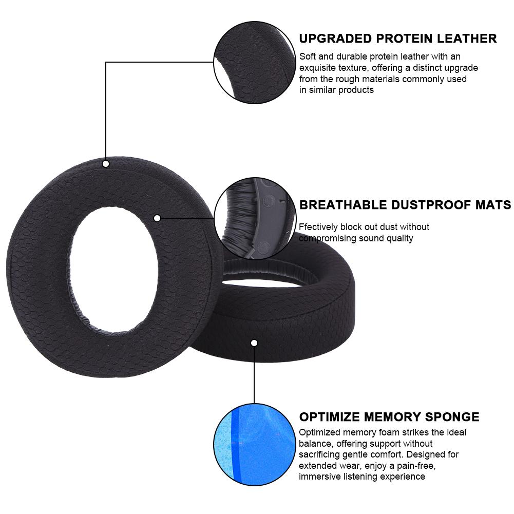 Replacement Earpads Memory Foam/Cooling Gel Ear Pads Cushions Headphone Earpads for Sony Playstation 5 Pulse 3D Wireless Headset