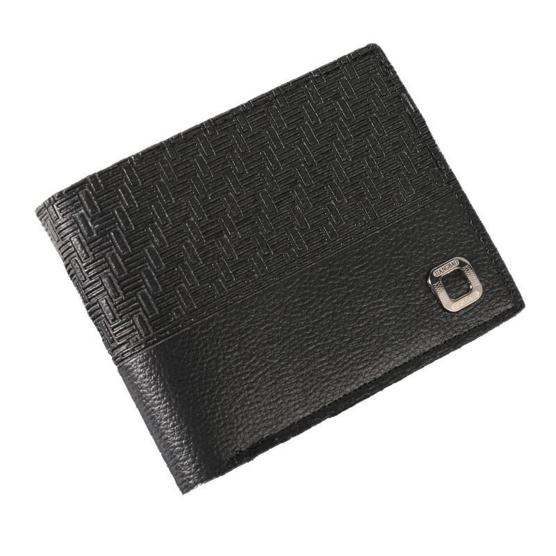New Men's Wallet Short Lychee Pattern Wallet Multi-card Position Fashion Classic Wallet