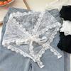 Y2K Triangle Apron Embroidery Outwear Mini Skirt Fashion Waist Scarf  Streetwear
