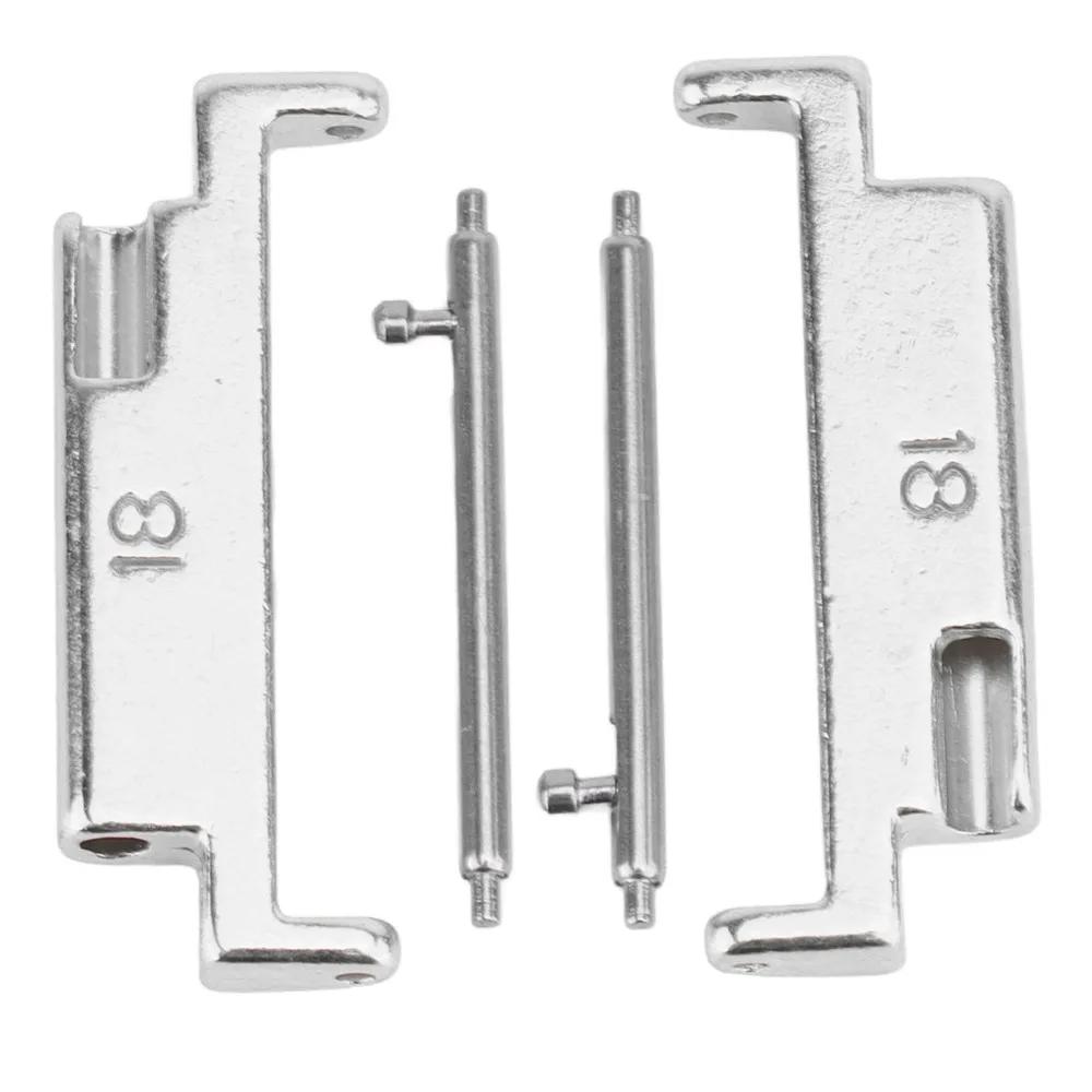 

1 Pair Stainless Steel Metal Watch Band Adapter Silver 18-20mm Size Watch Strap Connection Adapter Replacement Part