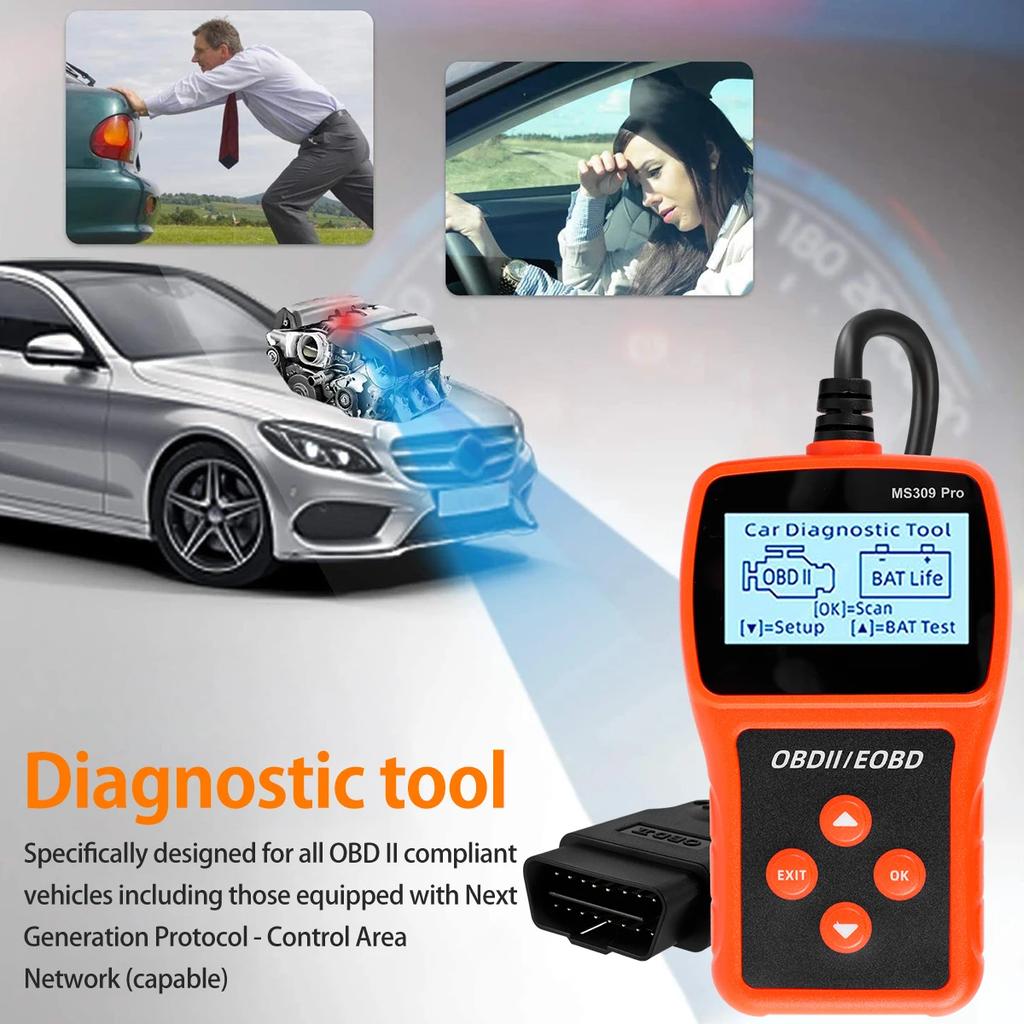 Auto Scanner Professional Engine Fault Code Reader Automotive Diagnostic Scan Tool Portable Car Engine Tester DIY Code Reader