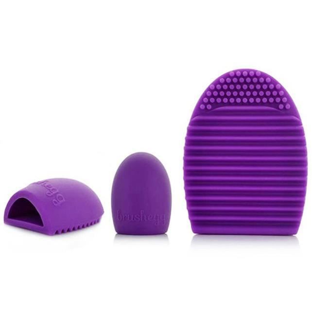 Gant de Nettoyage - Cosmetic Clean - Violet Foncé - Silicone - Pour Pinceaux de Maquillage - 1PC