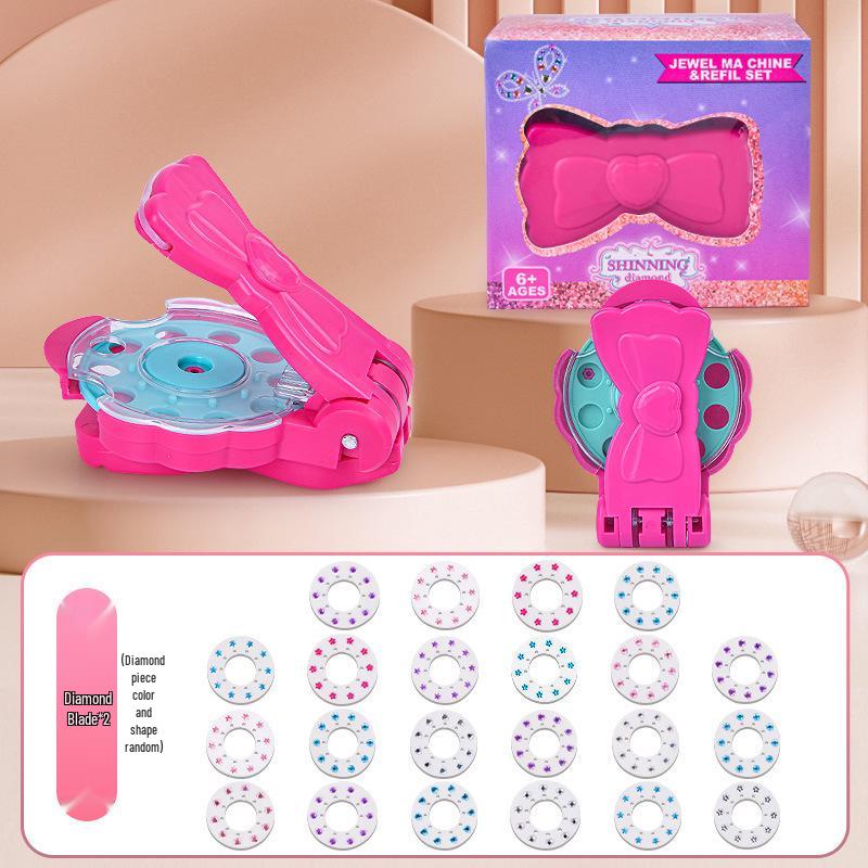 Cross-Border Rhinestone Hair Styling Toy for Girls' Pretend Play