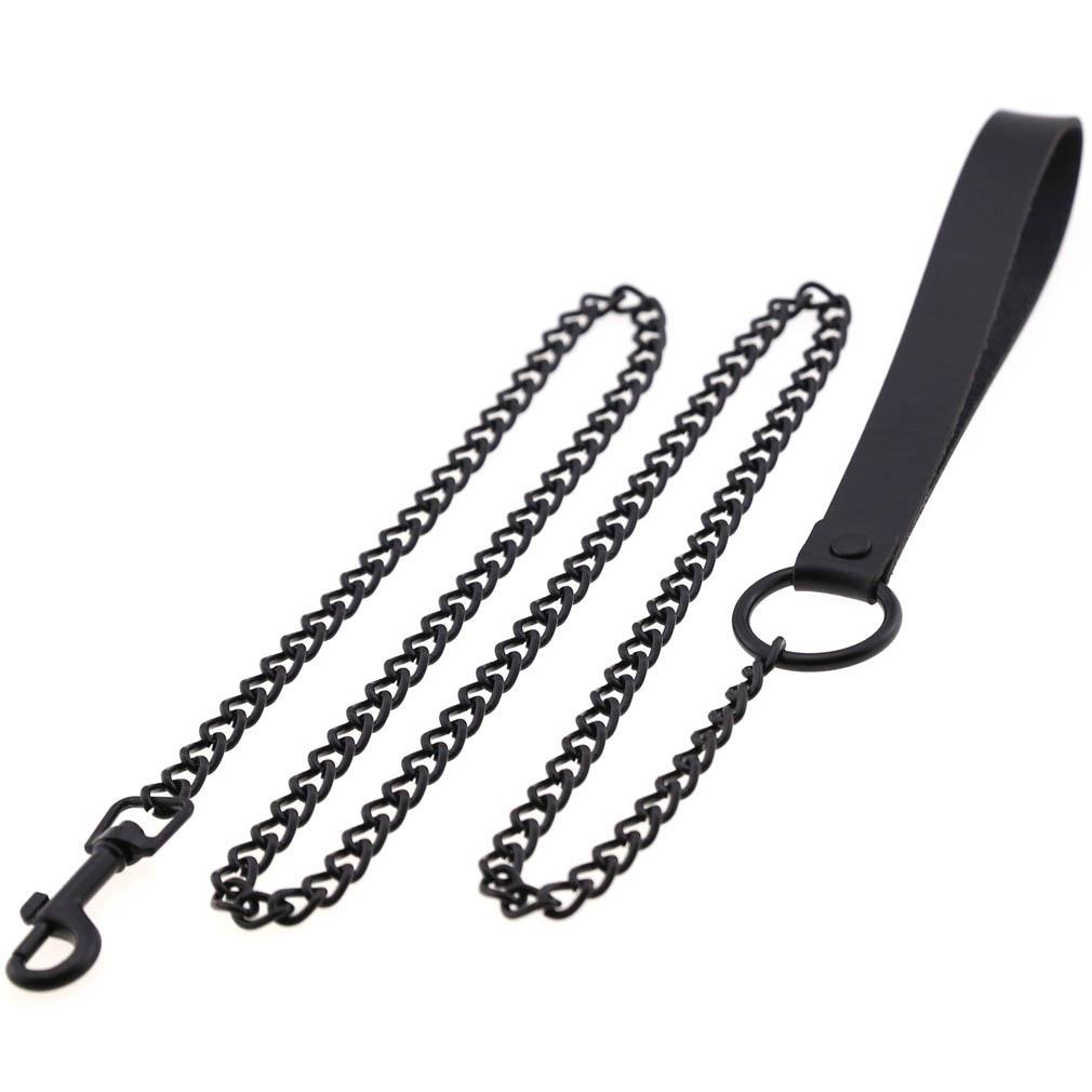 Bdsm Sex Collar Bondage Necklace Slave Leash Steel Chain Rivet Choker Dog Chain Punish Neck Collars Sex Toys For Woman Man