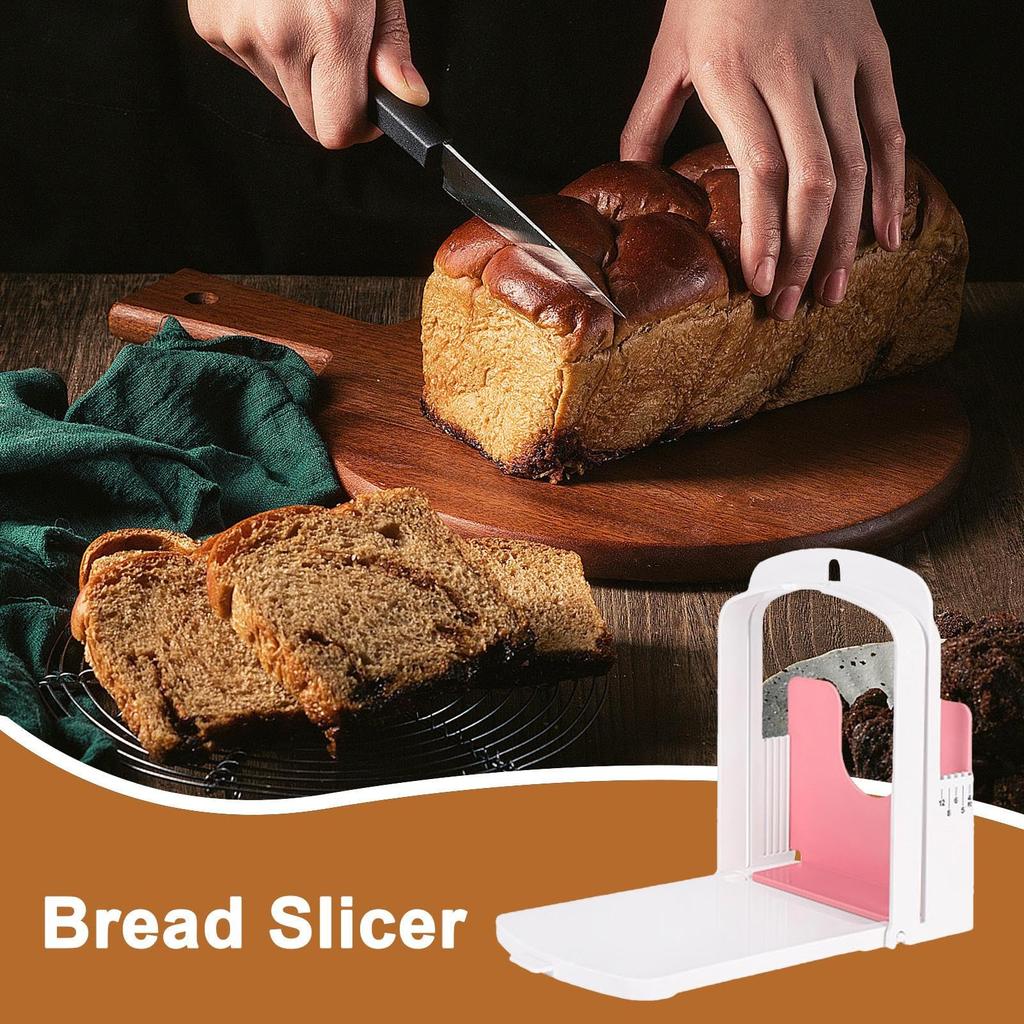 Bread Slicer Toast Cutting Guide Loaf Cutter Mold Adjustable Slice Maker Baking Bread Cutting Tool