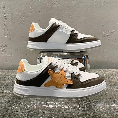 2024New Low-top Couple Light Board Shoes Light Color Block Fashion Women's Small White Shoes Women's Shoes Men's Shoes Size35-43
