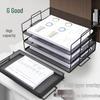 Multi-Layer Metal Mesh Document Tray A4 File Holder Storage Rack