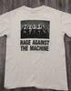 Unisex Shirt Cotton Oversize Large Size Rage Against The Machine  1997 Vintage  White