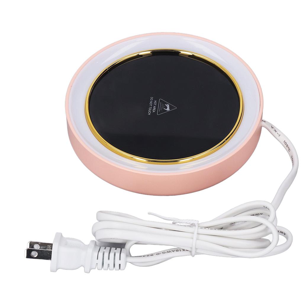 Electric Cup Warmer Constant Temperature 2 Modes LED Light Desk Cup Warmer for Office Cafe Home  AC ‑