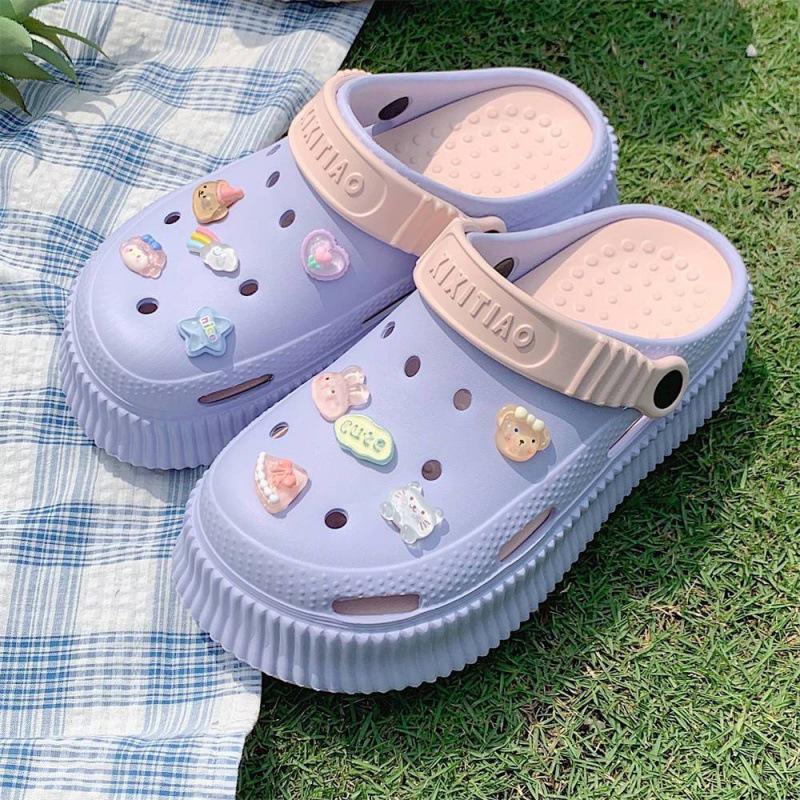 Women's Height-Boosting DIY Closed-Toe Platform Sandals