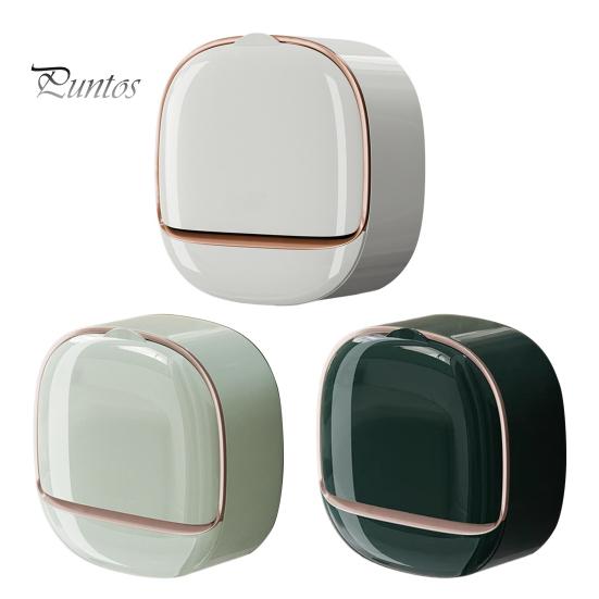 Self Draining Soap Holder Strong Load-bearing Easy To Install Bathroom Wall Mounted Soap Box Tray Container