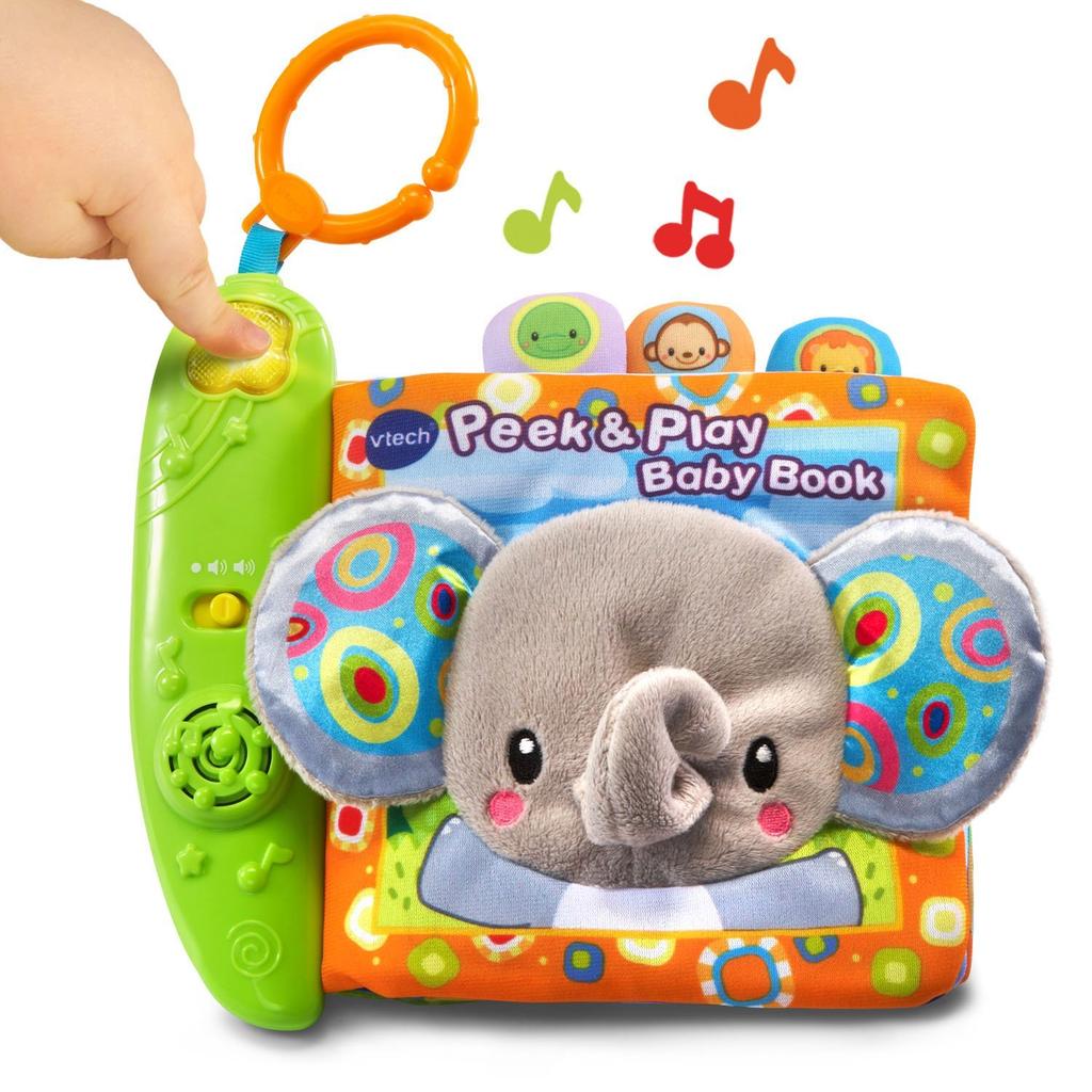 VTech Baby Peek and Play Baby a Cloth Picture Book with Sounds for Book, Babies.