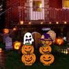 Halloweens Double Fellow pumpkins Metal Stake Stable Lawn Decoration Raitight Outdoor Party