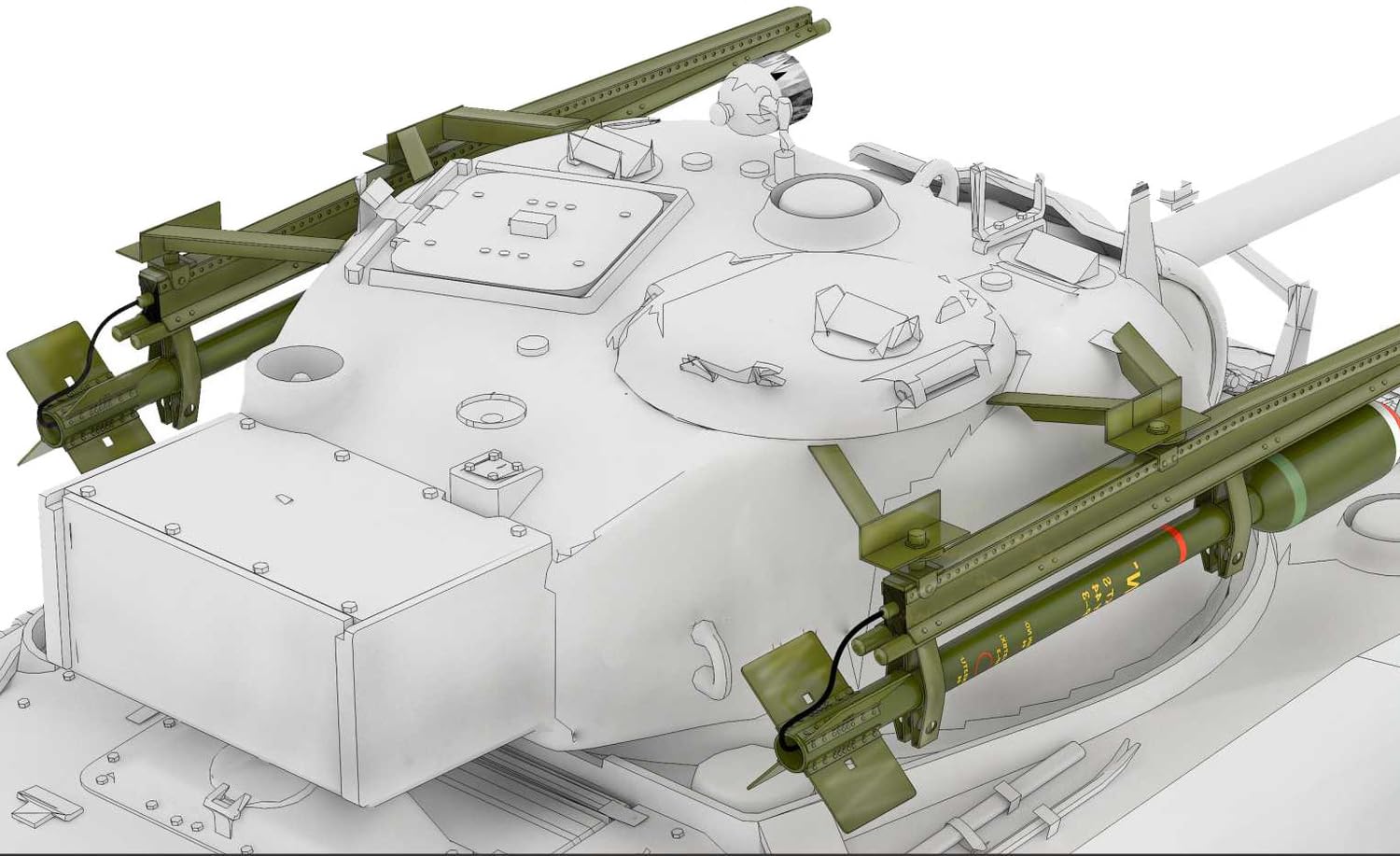 

Lanmo Model Sherman Tulip Rocket Launcher Plastic Model Parts 1/35 RP-3 LANLM-35008