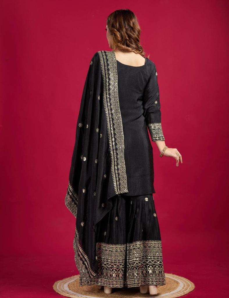 Indian Designer Bollywood Sharara Salwar Suit Women Pakistani Salwar Kameez Set Dress