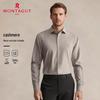 MONTAGUT Men's Cashmere Blend Long Sleeve Shirt