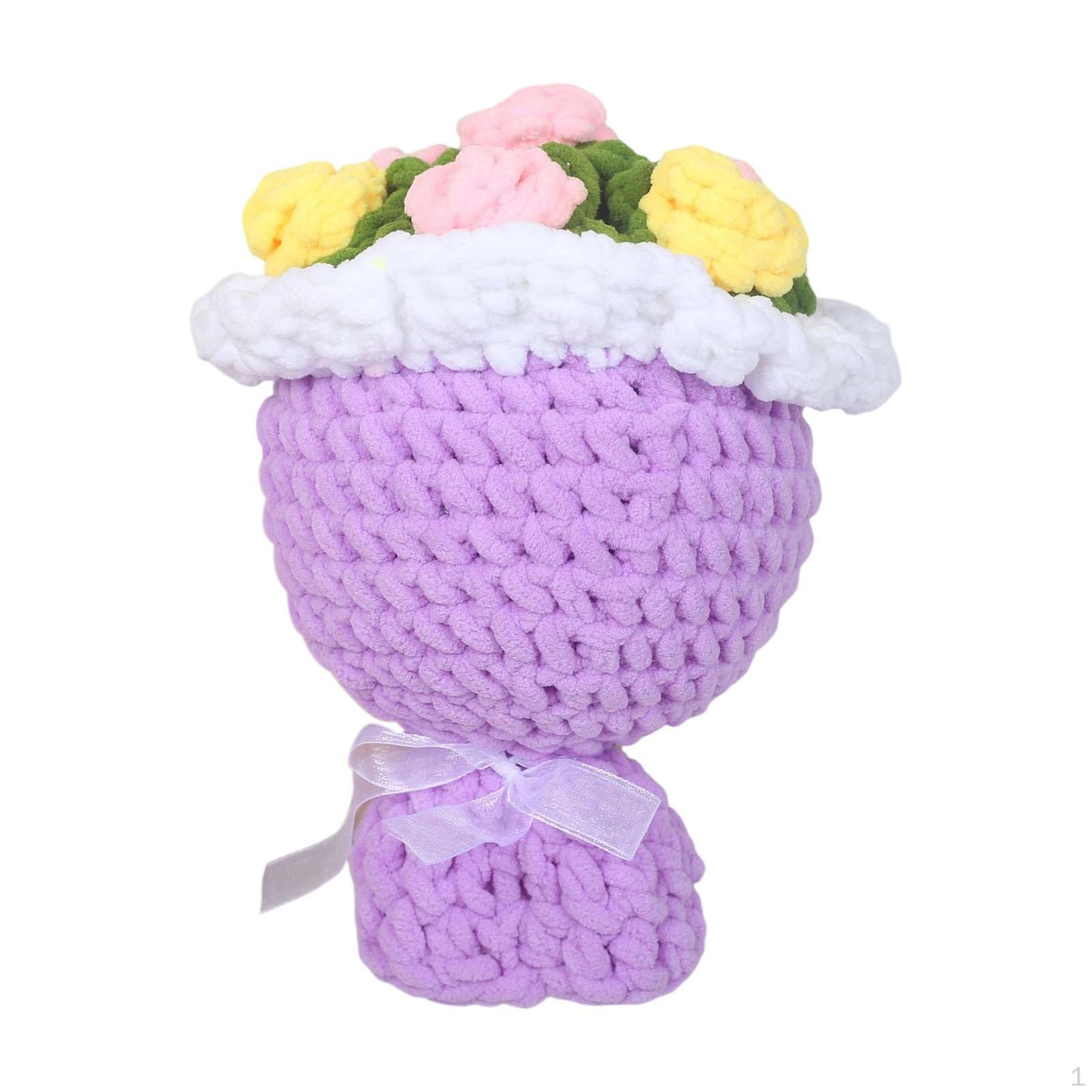 

Artificially Crocheted, Realistic Wool Imitation, Ideal Gift for A Birthday, Wedding Or Any Other фіолетовий