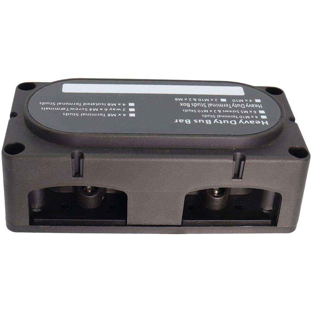 

Electrical Busbar Terminal Block 4-Way with M10 M8 Stud Compatibility for RV Marine Automotive and Industrial Installations
