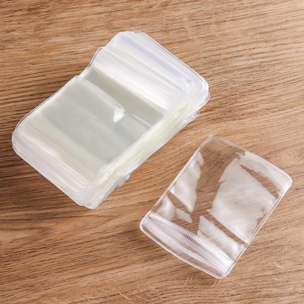 100Pcs Dustproof Self Sealing Bag Transparent Jewelry Bag  Gift Packaging Storage Pouches