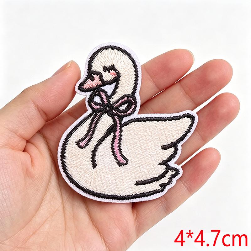 Cartoon Cute Small Animal Embroidered Iron On Patch DIY for Hats Jeans Backpack Clothing Sew Sticker Decoration Cap