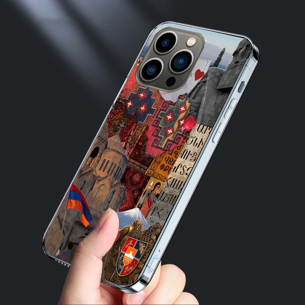 Armenia Flag Passport ART Phone Case For Iphone 16E 15 Pro 14 Plus 17E 16 17 Pro Max Air 11 12 13 Mini Shockproof Capa Cute C