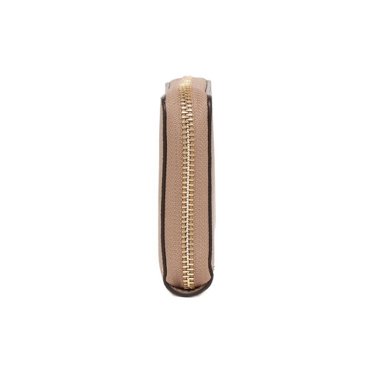 Coach Zip Around 20 Zipper Wallet Clutch Women Wallets Milk-Tea C3441-IMTAU