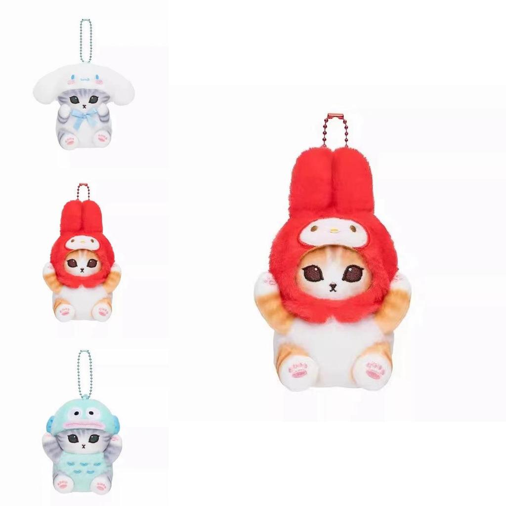 Süßer Hai-Katzen-Sanrio-Kollaborations-Plüschtier mit Kuromi, Kitty, Cinnamoroll und Melody