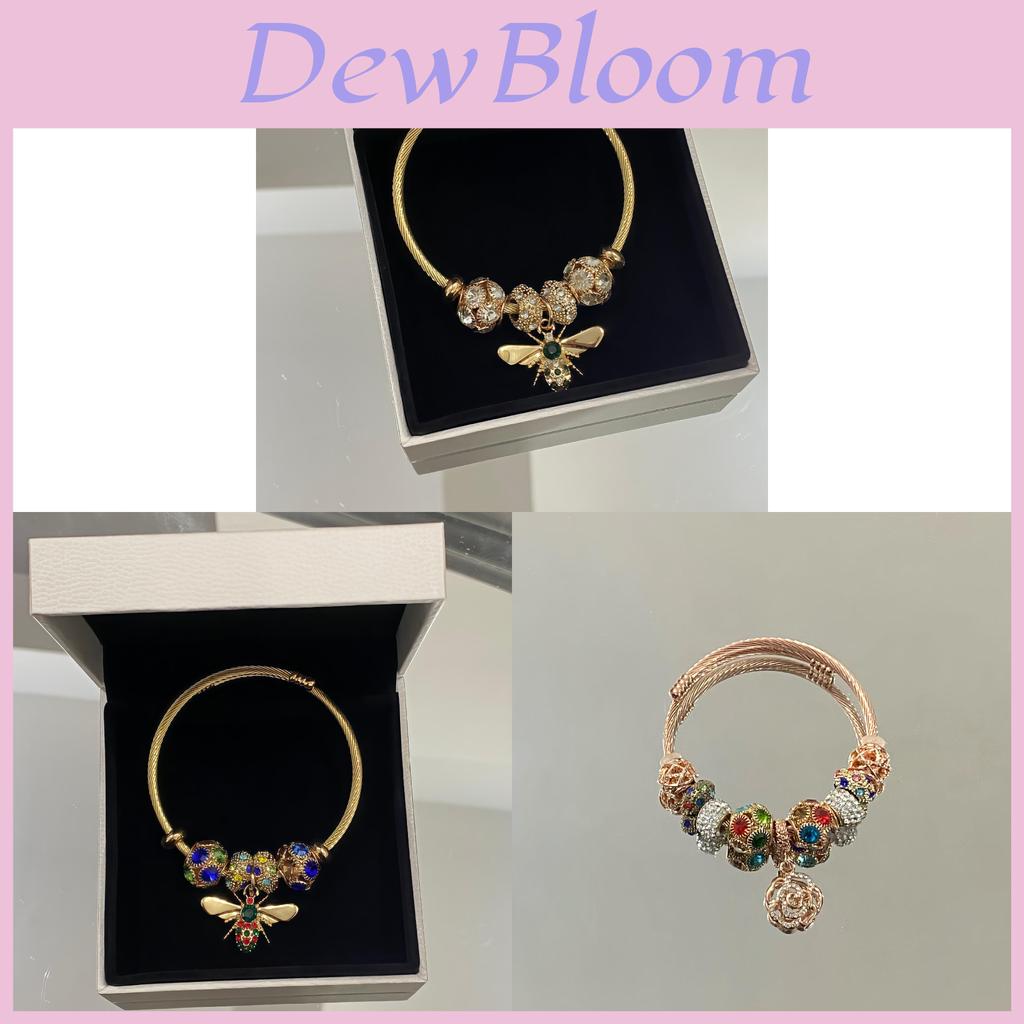 Fashion Bee Bangle Brass Plated Adjustable Jewelry For Women Gift Idea