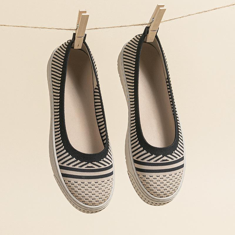 NYE Damesko Fritidssko Ensfarget Alle Aldre Slip On Fritidssko Komfortable Dame Mote Plattform Loafers Casual Sommersko