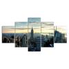 New York City Buildings Landscape 5 Piece Five Panel Wall Canvas Print Modern Art Poster Picture Home Decor Gift For Him For Her