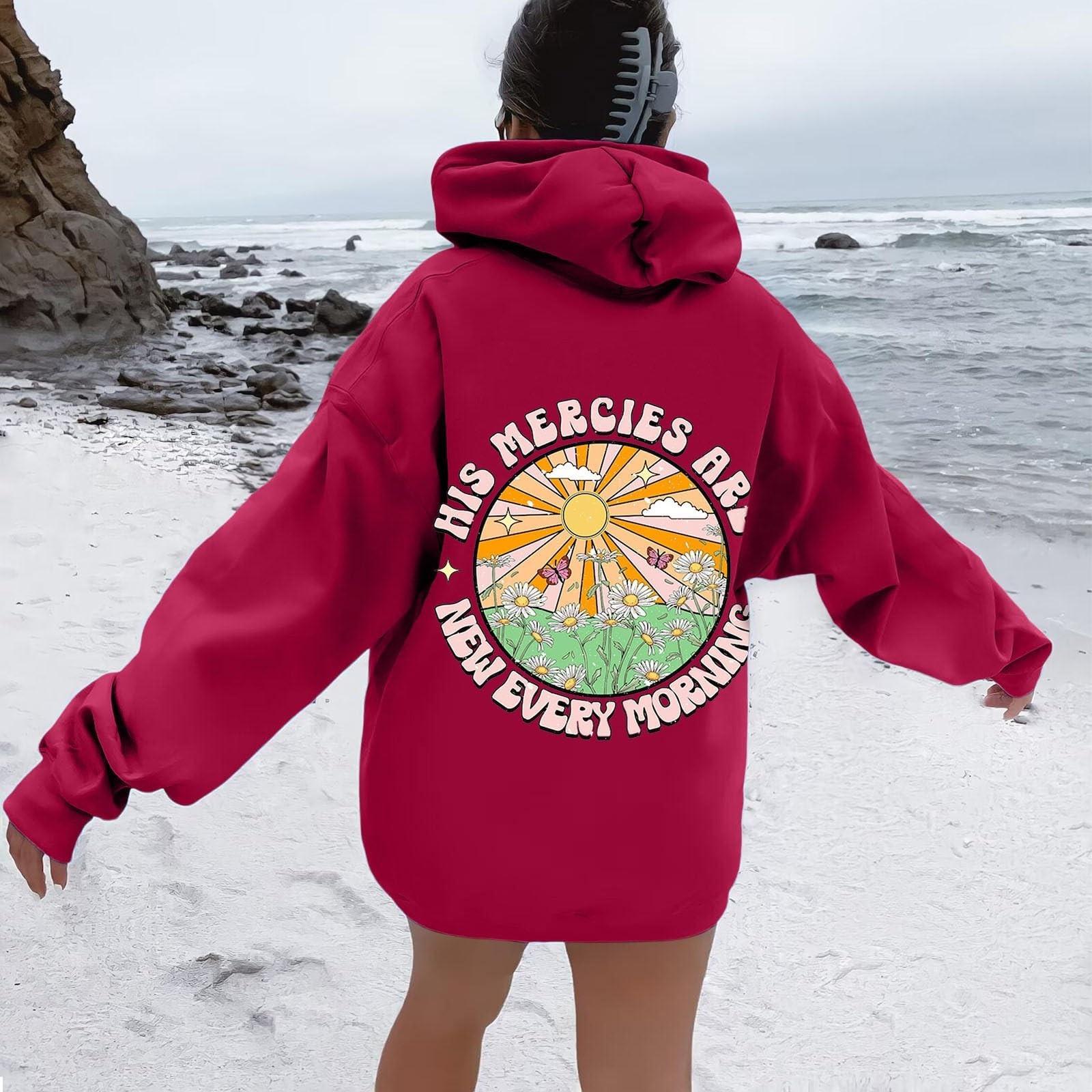 

Женские толстовки оверсайз, пуловеры, толстовки, флисовые свитера с длинными рукавами и карманами, зимне-осенние наряды XL красный